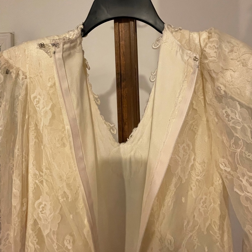 1930’s  Lace Wedding-dress, Downton Abby Style - Picture 3 of 16